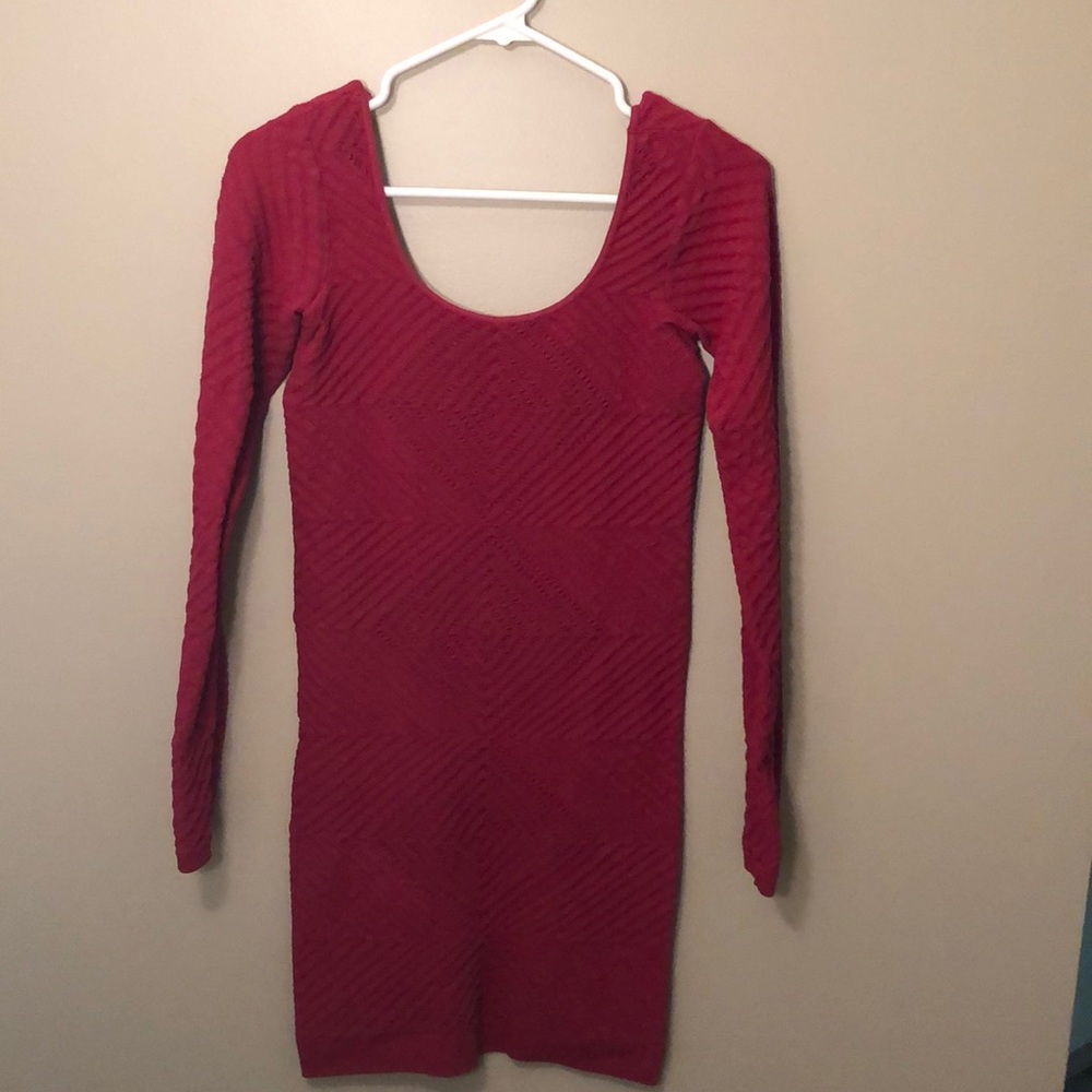 Red bodycon BCBG dress